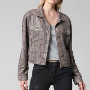 Women’s Snakeskin Suede Jacket by Fate